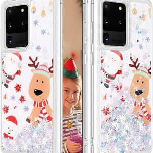Phone Case - Christmas Glitter - Samsung S20 Ultra